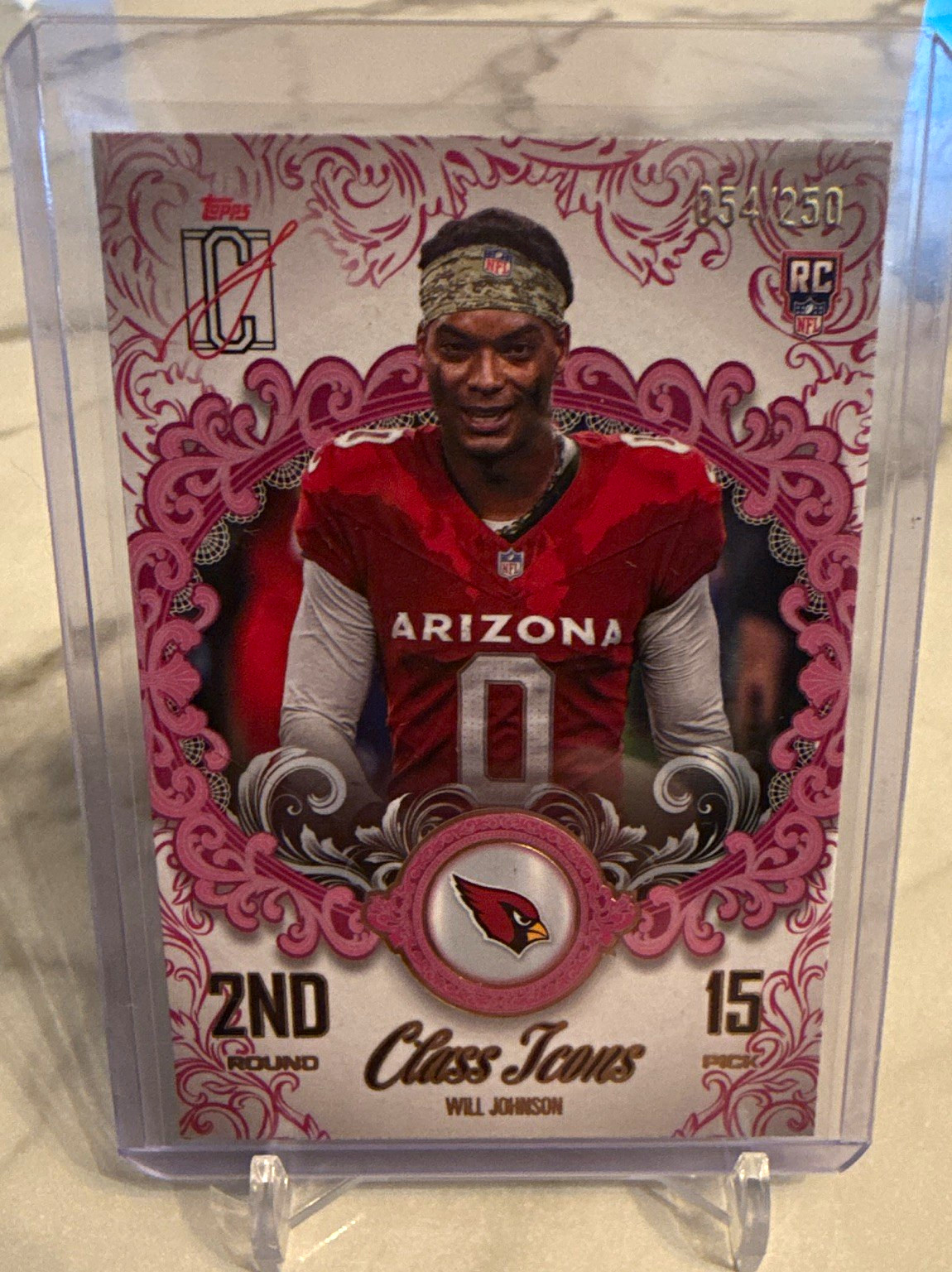 Topps 2025 Signature Class Will Johnson Rookie Insert Class Icons CI-21 /250