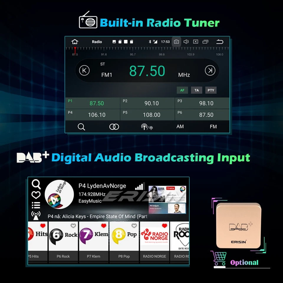 Android 9.0 for Audi A6 S6 Autoradio DVD Radio DAB+ BT 5.0 OBD TPMS WiFi DVR SD - Bild 3 von 4