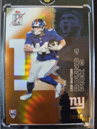 2025 Topps Signature Class - Cam Skattebo #119 Orange /50 (RC)- New York Giants