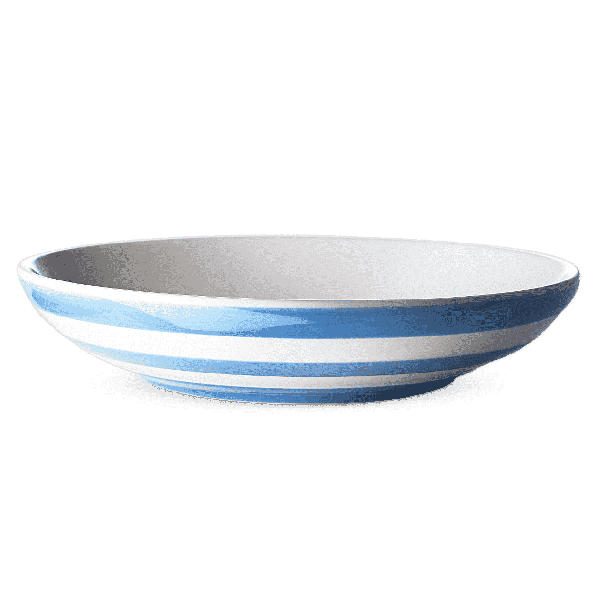 Pasta Bowl: 24cm Cornishware Blue Pasta Bowl, Ceramic