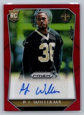 P.J. Williams 2015 Prizm Rookie Auto Red /299 #RS-PJ