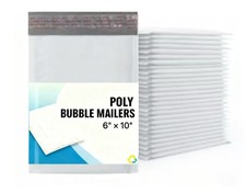  0 6x10 6x9 Poly Bubble Mailers Padded Envelope Shipping Bag Grey 5-1000 Pcs
