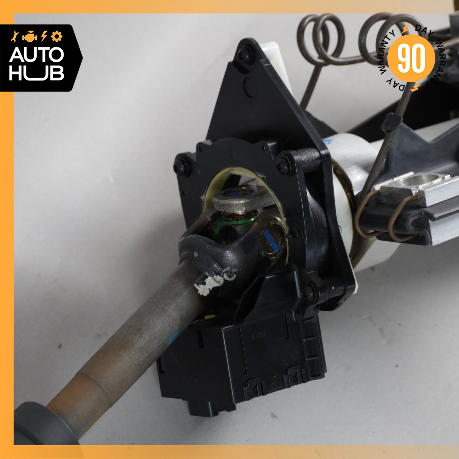 05-06 Aston Martin DB9 Steering Wheel Column w/ Key 4G433C529AA OEM 34k