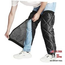 Motorcycle Knee Pads Thicken Knees Braces Windproof Waterproof Leg Black, 70cm
