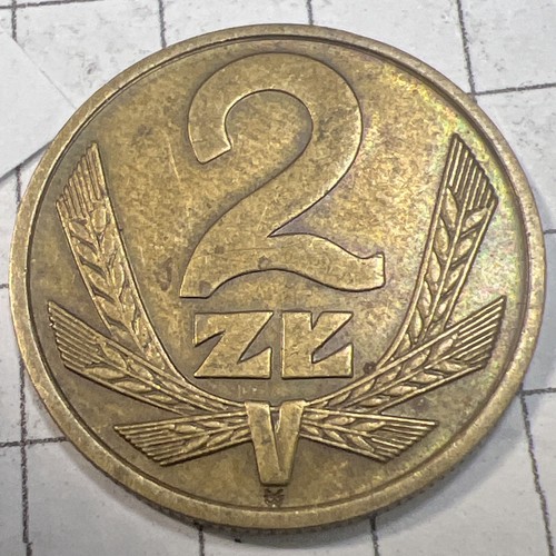 Moneda de colección Polonia 1976 2 Zlotys Zlotych - Envío gratuito - Buen estado - Imagen 4 de 5