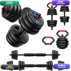 Fitplam Adjustable Dumbbell Set 20Lbs Weights Set Upgraded Nut 4 In 1 Weight