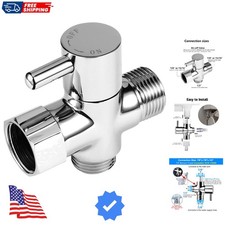 Bidet T Adapter with Shut-off Valve: 3 Way Brass T-valve for Bidet 7/8 X 7/8 ...
