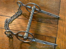 Liverpool Driving Bit for Harness Carriage Horse with 5" Straight Mullen Mouth