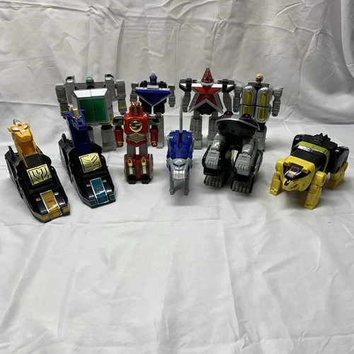 Vintage Mighty Morphin' Power Rangers Zord Megazord Parts Lot MMPR Bandai