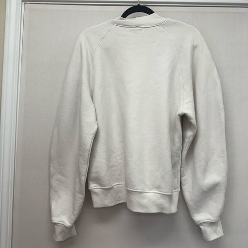 Felpa donna AGOLDE bianco sporco finto collo raglan M - Foto 2 di 12