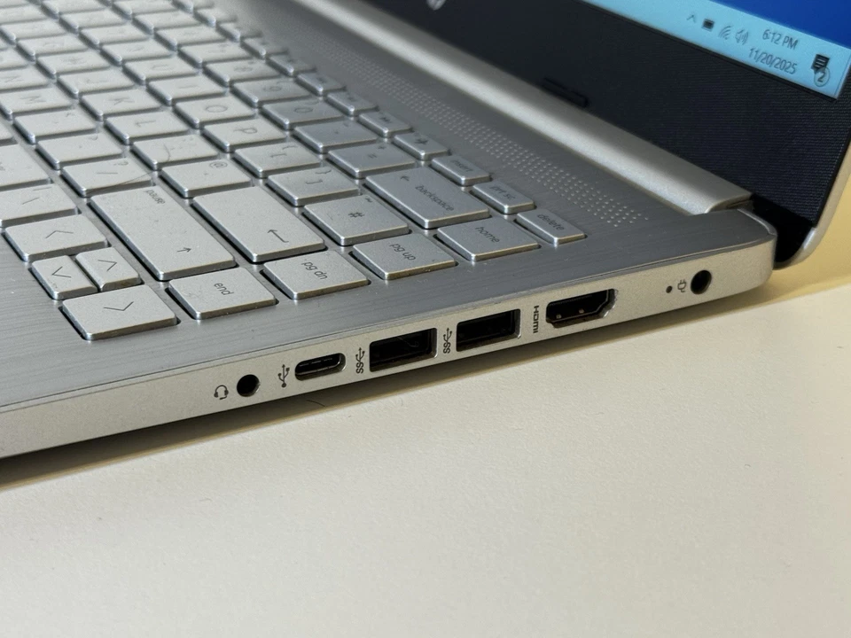 HP Laptop 14" Intel Core i3-1005G1 240GB SSD 4GB RAM FHD Windows 10 with Charger - Image 4 of 4