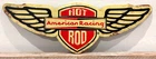 American Racing Wheels Hot Rod Embossed Metal Tin Sign Vintage Distressed Style