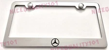 Mercedes Benz Stainless Steel Chrome License Plate Frame Holder Rust Free