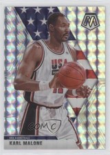 2019-20 Panini Mosaic USA Basketball Silver Prizm Karl Malone #257 HOF 9ih