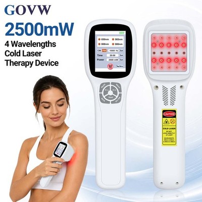 25 Diodes Cold Laser Therapy Machine Multi Wavelength Red Light Device Home Use