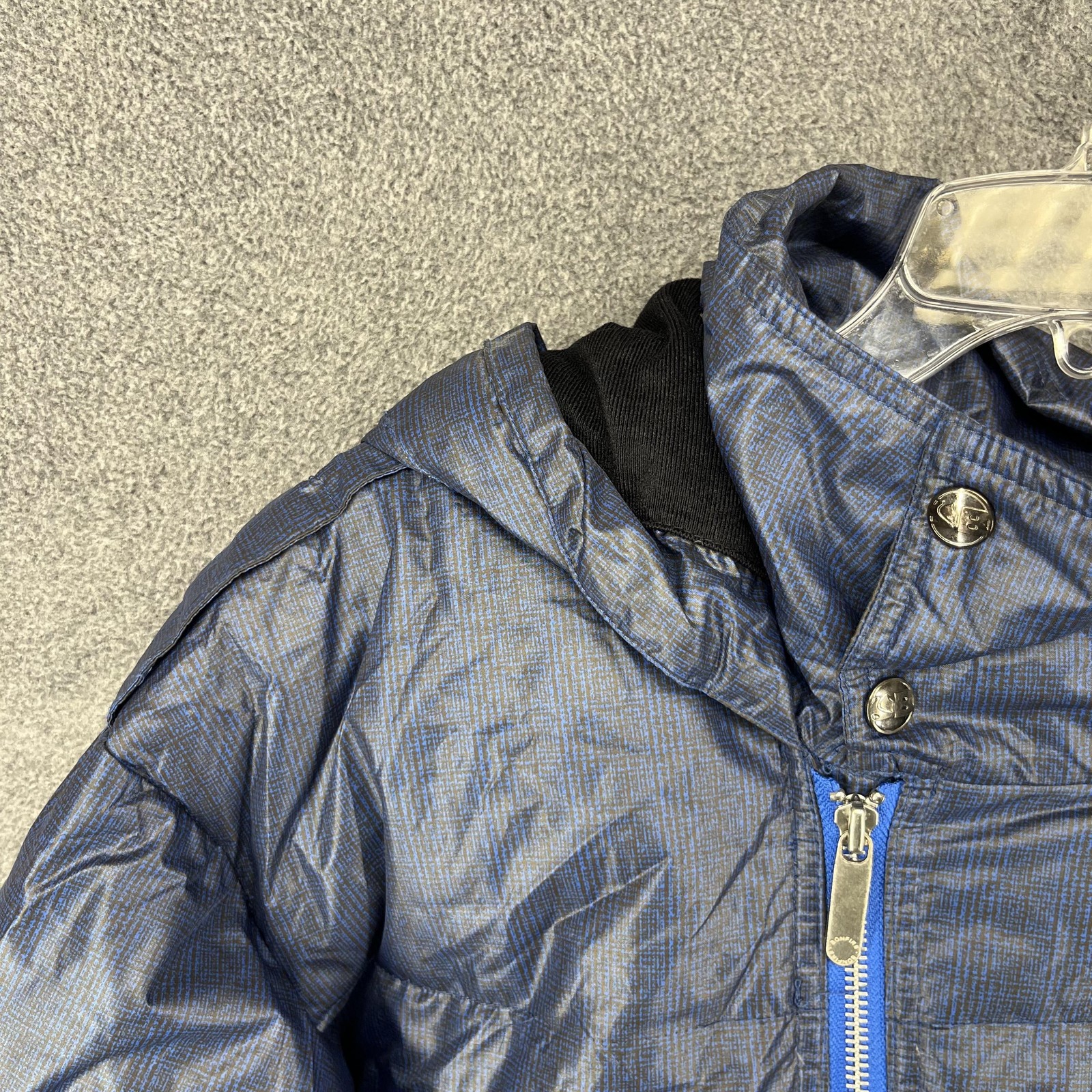 Bonfire Snowboarding Company Jacket Mens XL Blue Dakar Puffer Hooded Snowboard