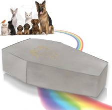Pet Casket Burial Bag for Cats Dogs, Eco-Friendly Box XS, GREY