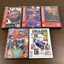 Lot Of 5 Empty Sega Genesis Cases  Some Manuals ONLY - No Cartridges Included