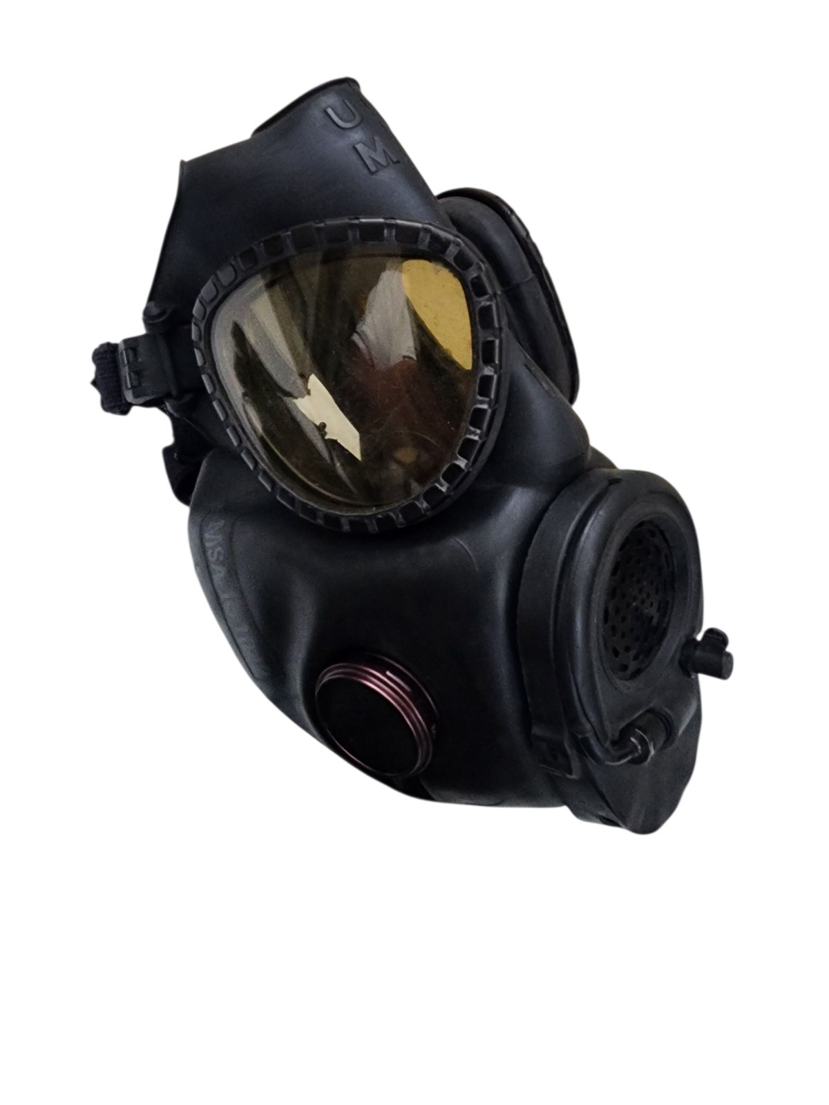 Vtg US Military Chemical Biological M17 Gas Mask & Carry Bag Components Army