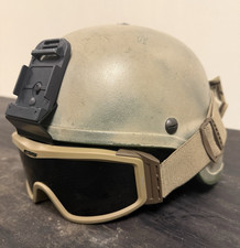 Gentex Tc 2000 Large Ballistic Helmet With Ess Goggles Militaria Gentex Tc 2000 Large Ballistic Helmet With Ess Goggles Militaria