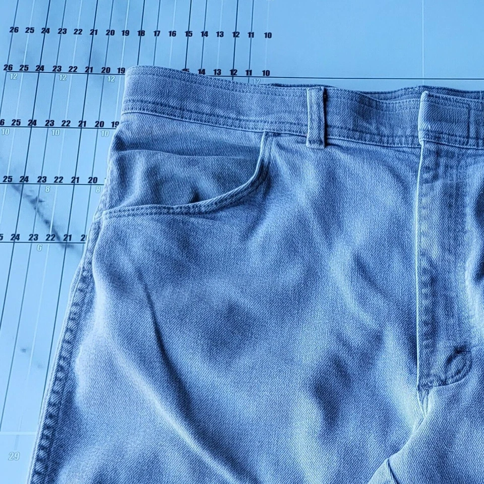 Calça Wrangler Vintage Masculina Tamanho 35x29 EUA Cinza Cowboy Western Rodeio Tag 38x30 - Imagem 3 de 4