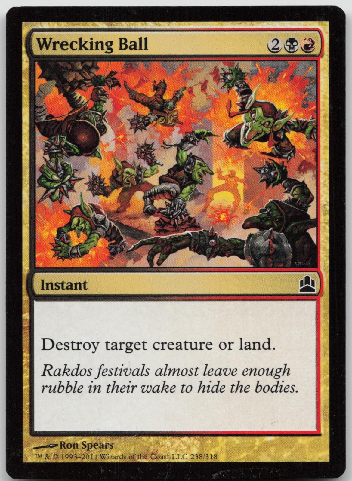 LP Wrecking Ball 238 Common Commander Magic: The Gathering 2011