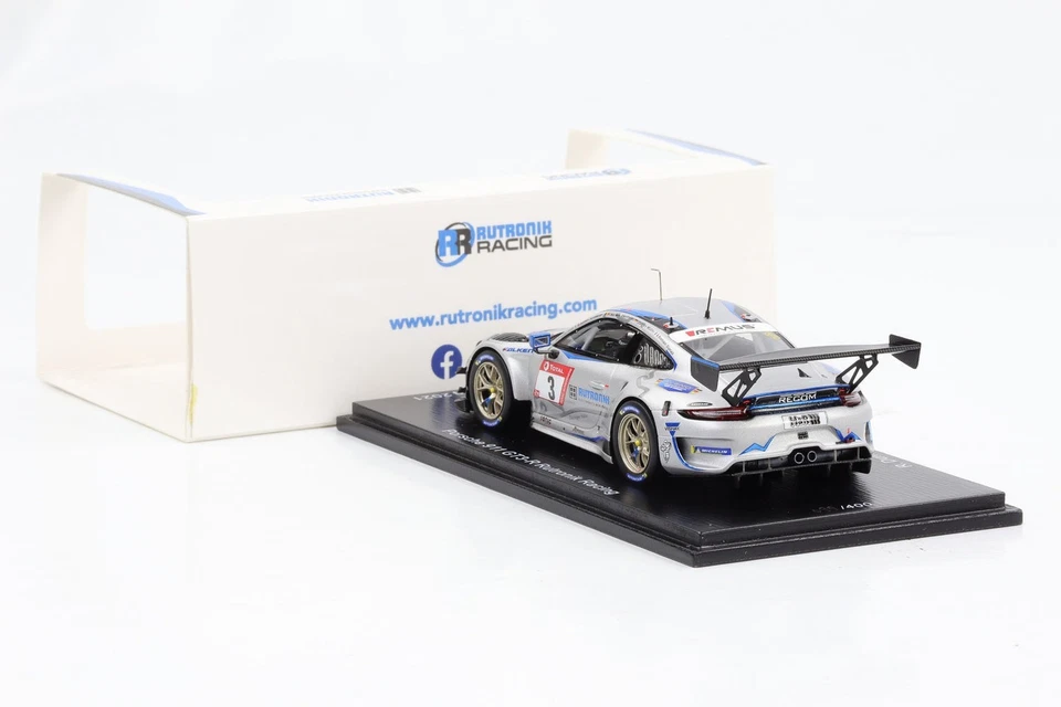 1:43 Spark Porsche 911 GT3 R Rutronik Course #3 24h Nürburgring 2021 - Immagine 2 di 3