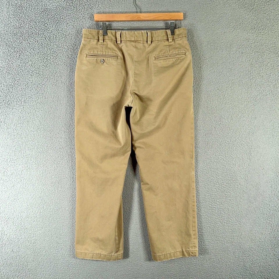 Bills Khakis 裤子男式 35 卡其色米色装饰适合 Bullard Field 厚重美国 — 第 2/4 张图片