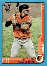 2021 Topps Big League Austin Hays #46 Electric Blue Baltimore Orioles 32P