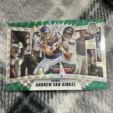 2025 Panini Mosaic Bang! Green Prizm Andrew Van Ginkel #3 Vikings NFL
