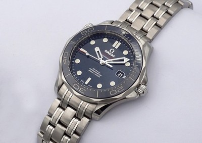 OMEGA SEAMASTER DIVER 300 CO-AXIAL BLUE DIAL REF.: 21230412003001 ZERTIFIKAT/BOX