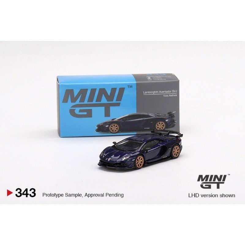 MINI GT 1:64 #343 Lamborghini Aventador SVJ Viola Aletheia