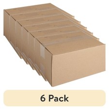 Medium Shipping Boxes 6 Pack Kraft Corrugated Cardboard Mailers 11x7.5x5.5
