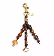 COACH Beaded Cluster Bag Charm Black Multi CER39 B4/M2