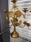 Pair Of Napoleon III Period Bronze & Medal Floral Candelabra’s  Antique/Vintage — photo 9