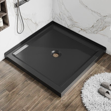 36''x36''Shower Base Center Drain Double Threshold Shower Basin,No Drain Set.