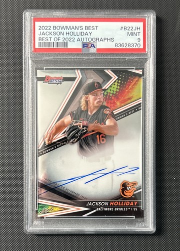 2022 Bowman's Best - Best of 2022 Autographs Jackson Holliday #B22-JH PSA 9