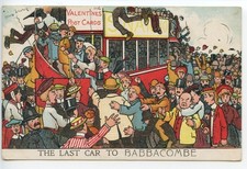 Comic postcard - The Last Car to Babbacombe, 1908