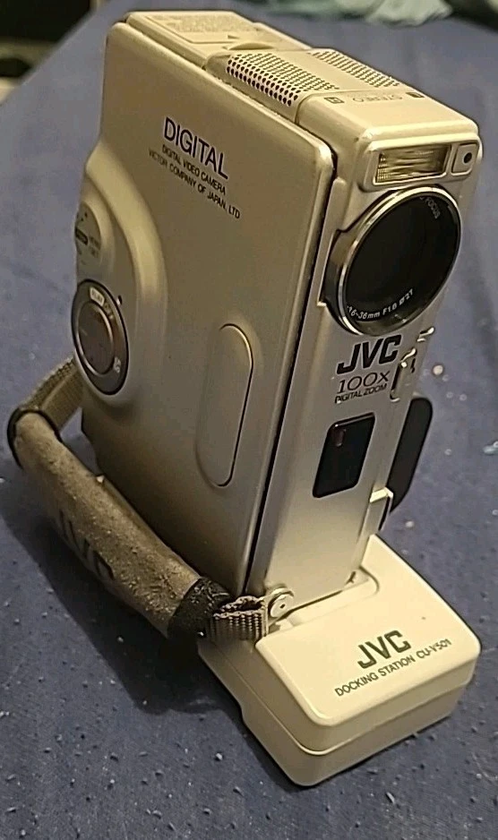 Camescope JVC GR DVX507A MiniDV – Pour Pièces Détachées Ou Réparation – Zoom 200x, Gris