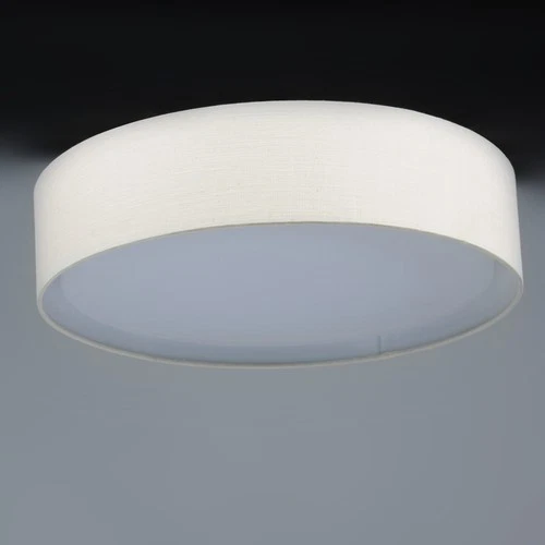 Maxim 10230 Prime 16"W LED Flush Mount Drum Ceiling Fixture - Grass Cloth - Picture 6 of 12