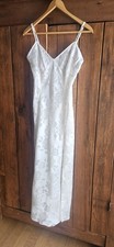 Vtg 90's GOLD LABEL VICTORIAS SECRET LONG BRIDAL SLIPDRESS, NIGHTGOWN SATIN,...