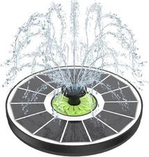 1 3.5W Outdoor Solar Fountain, Floating Solar Pond Pump, Bath
