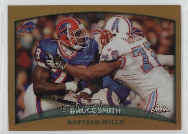 1998 Topps Chrome Refractor Bruce Smith #110 HOF k4s