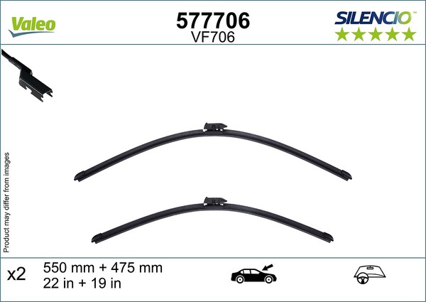 Valeo Scheibenwischer Wischblatt Vorne FüR MG ZP2 ZS32-image
