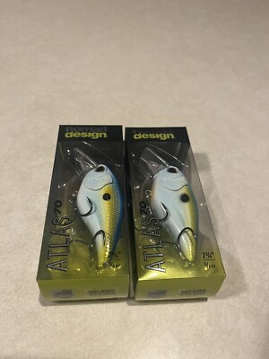 2- Pack Nomad Designs Atlas 70 Square Bill Crankbait 2- 3/4 '' - 3/4 oz Sexy Shad