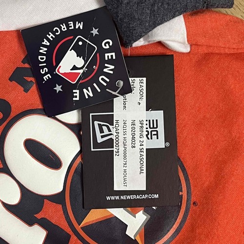 NWT Houston Astros Baseball V Neck T Shirt Top Size S - Picture 5 of 8