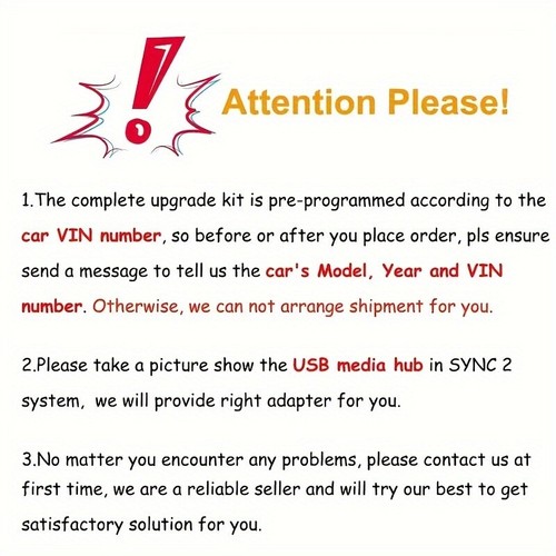 For Ford SYNC 2 to SYNC 3 V3.4 Upgrade CarPlay APIM NA224