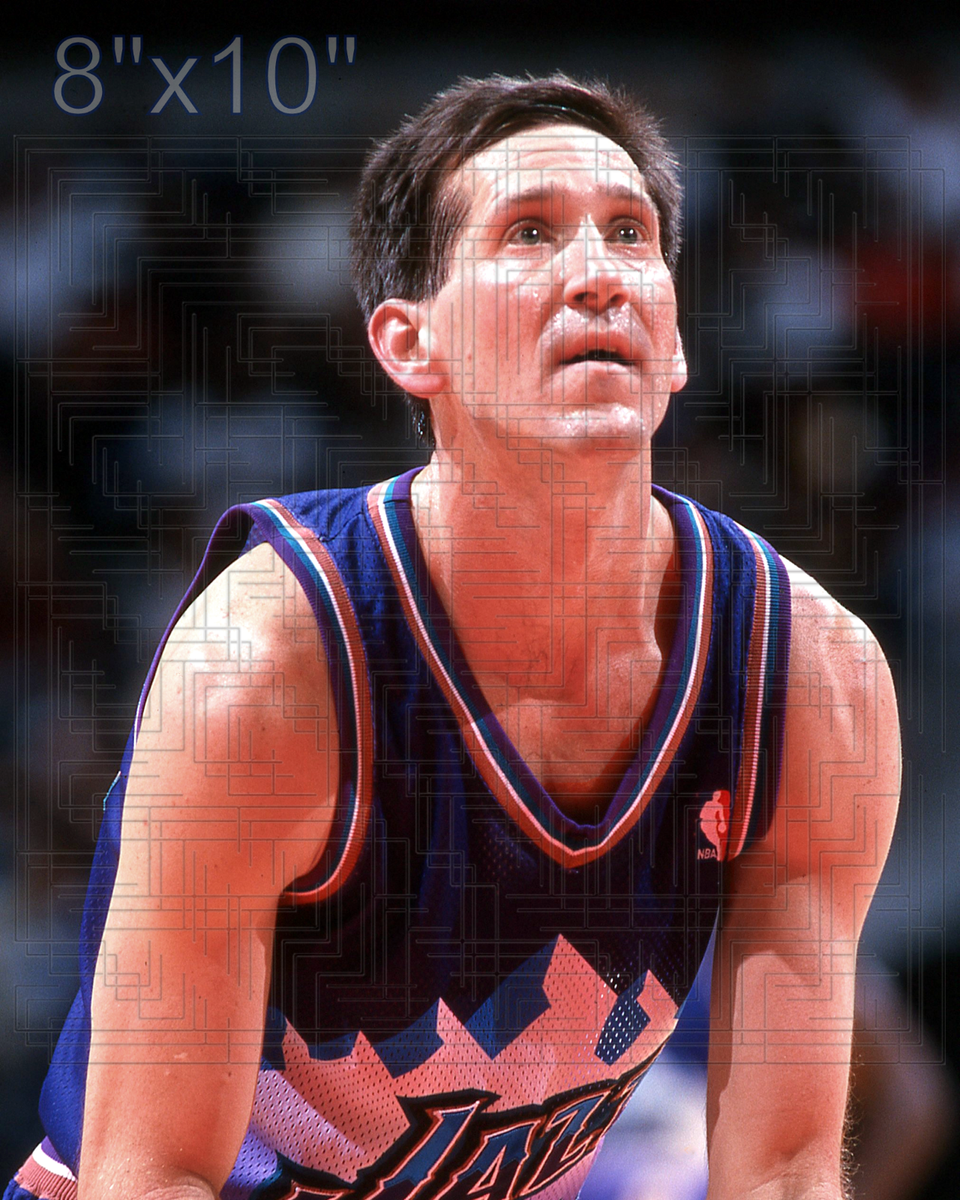 Jeff Hornacek - Utah Jazz - choose a size - full color print | eBay