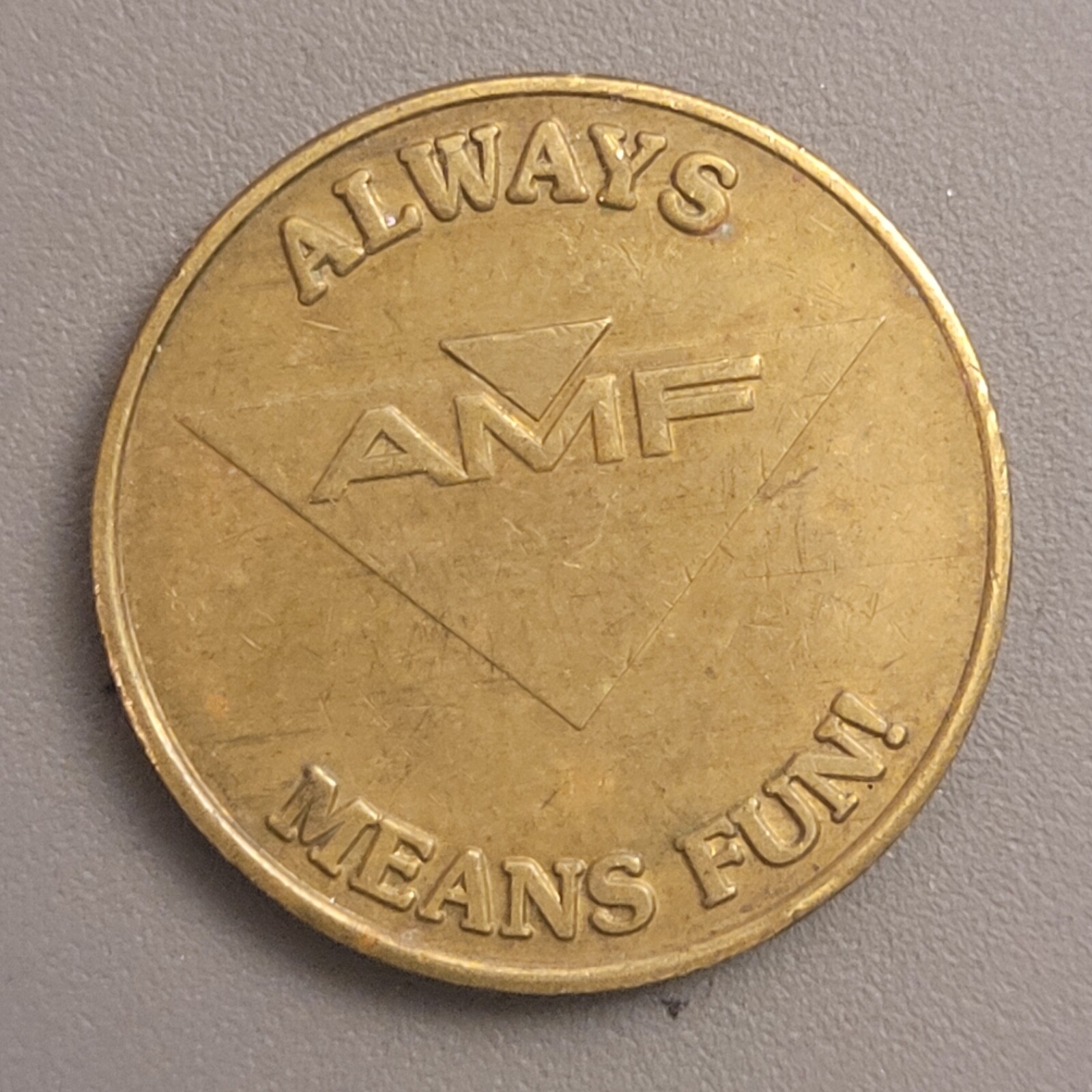 Vintage AMF Bowling Token - AMF Always Means Fun - Show Place No Cash ...