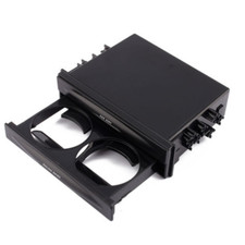 Drink Cup Holder Storage Box Plastic Car Double Din Radio Dashboard Installation